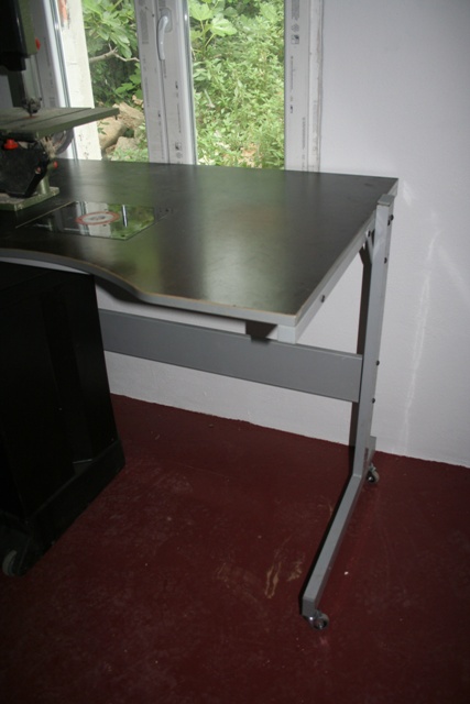 IKEA desk with added casters